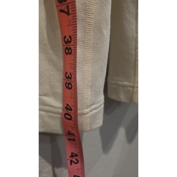 Lululemon Womens Ivory Wide-Leg Pull On Sweatpants Size M Pockets 30 - Picture 6 of 12